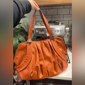Jessica Simpson Large Burnt Orange Hand Bag / Shoulder Bag